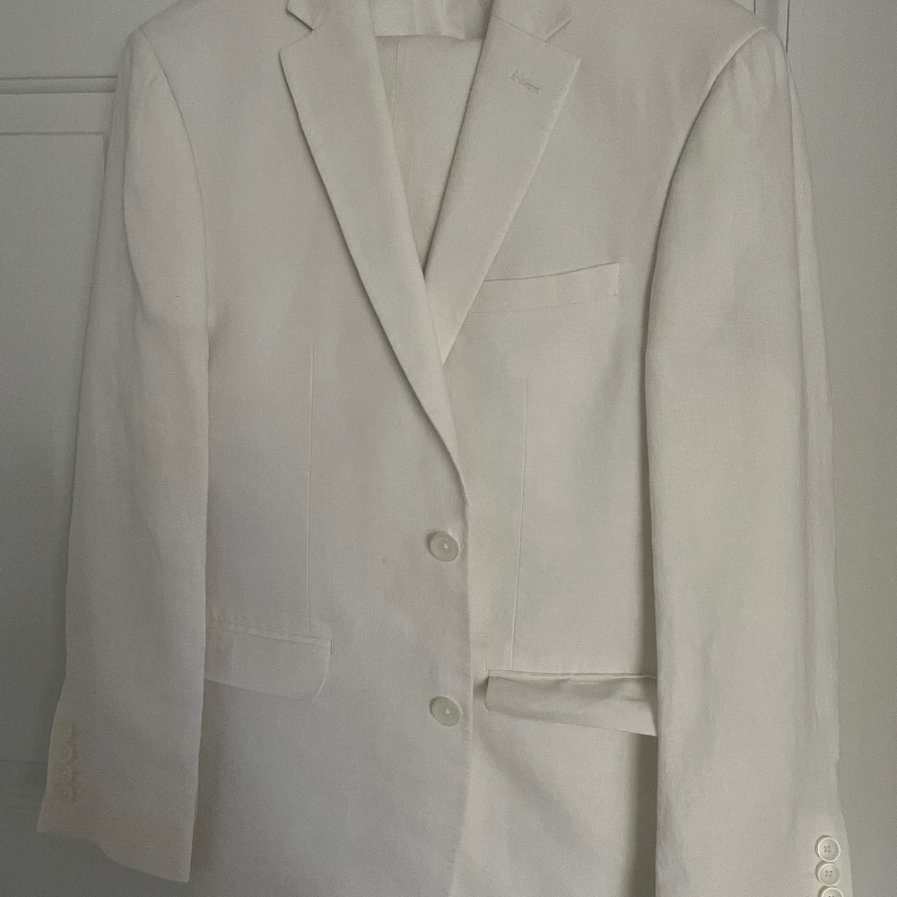 Men’s White Liben Suit